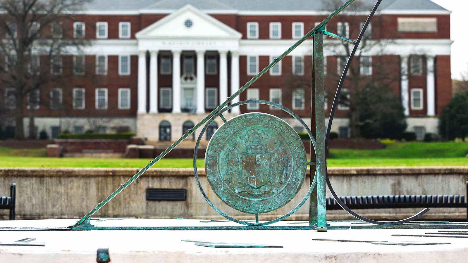 image of sundial on UMD campus