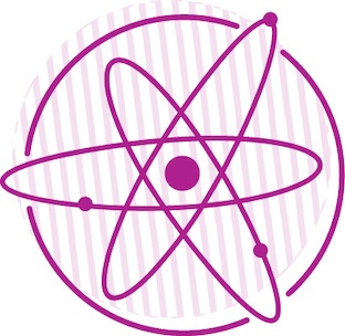 Purple Maryland Day icon for the science and tech way neighborhood.